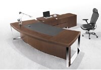 現(xiàn)代實(shí)木大班桌DBC-043